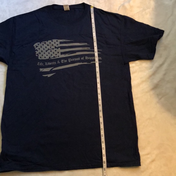 Unisex Navy Fruit of the Loom Pro-God Pro-Gun Pro-Life Short Sleeve Tee, NWOT - Picture 13 of 16